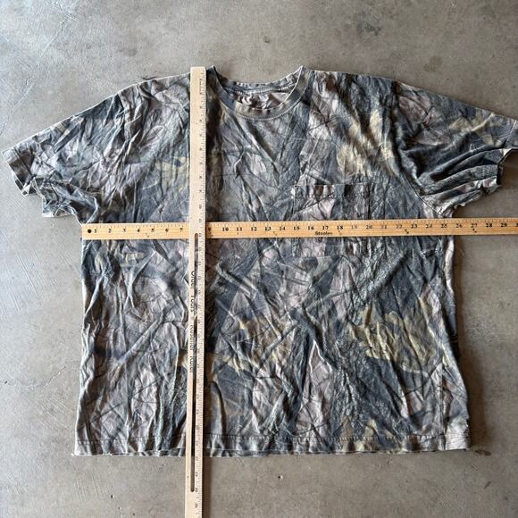 VINTAGE Y2K REALTREE CAMO POCKET T-SHIRT GRUNGE RETRO GREEN BAGGY MENS XXL - Picture 5 of 5